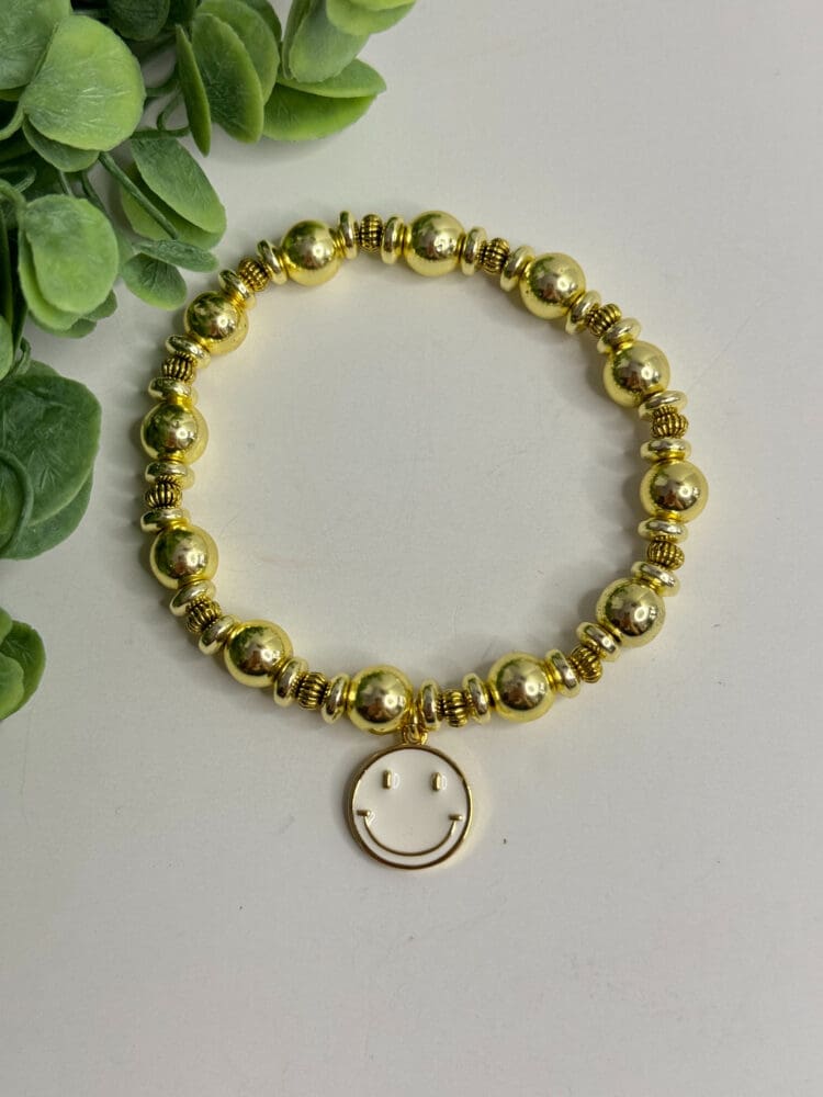 Hematite with Smile Charm