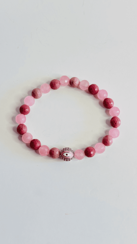 Rhodonite with Rose Quartz