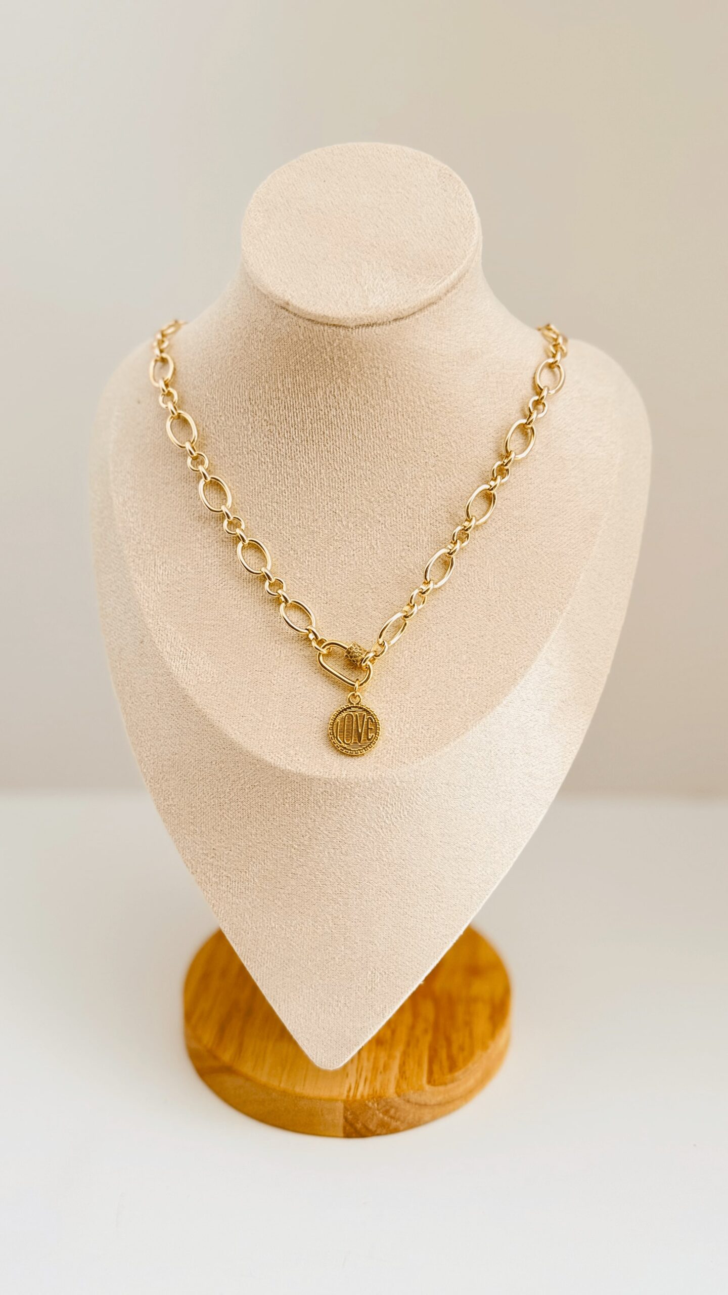 Silver Sterling Chain w/Love charm